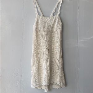 Zara White Summer Crochet Dress